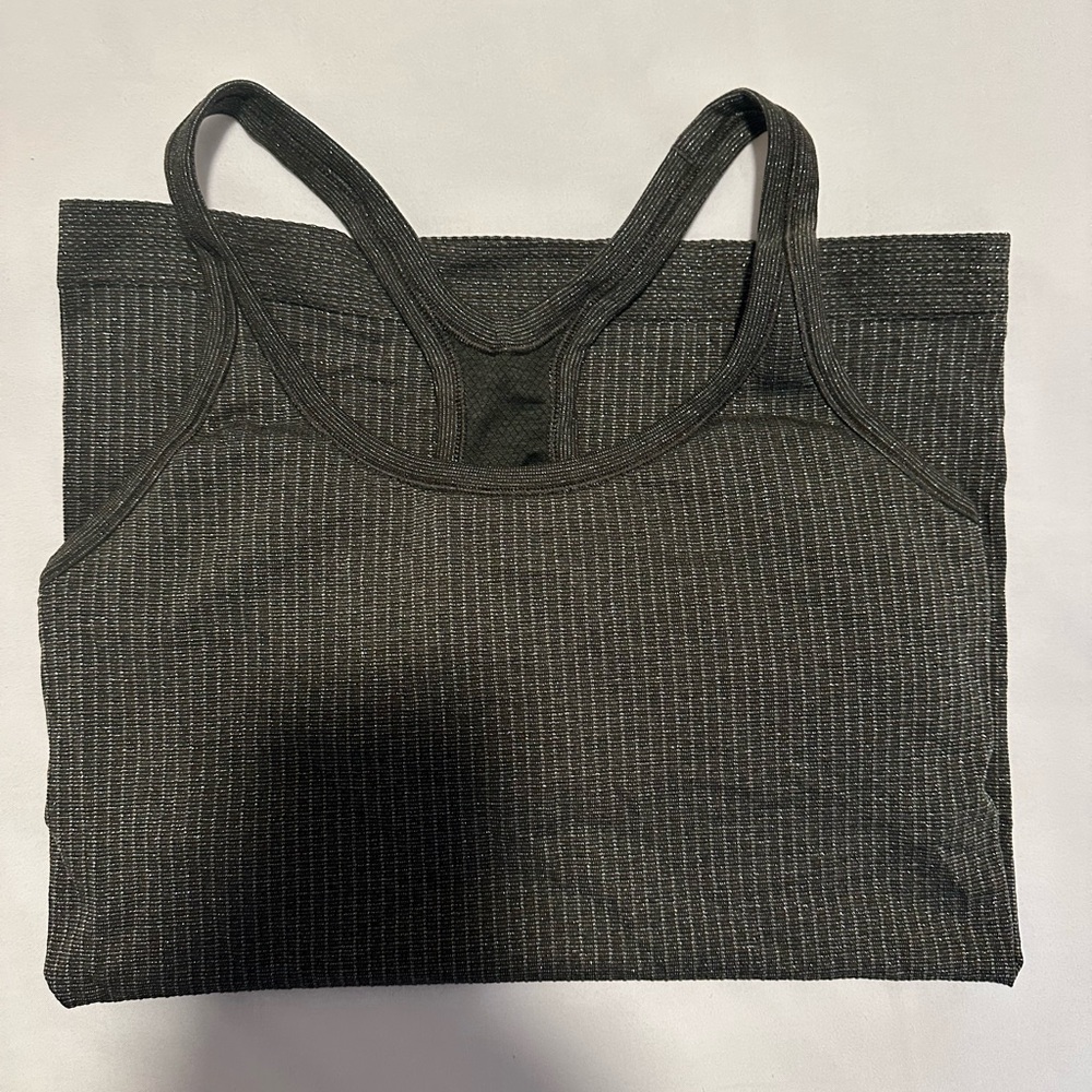 Lululemon green shimmer tank